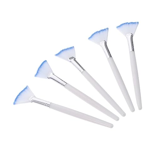FOYTOKI 5Pcs Flexible Facial Mask Applicator Brush for Women Portable White Beauty Tools for Skincare and DIY Masks Easy Application and Cleanup for Home Travel