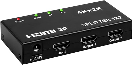 ANAMI HDMI z Xvb^[ 1 2o o 4K*2K 30Hz 3D fΉ TV PC Q[@ Fire TV Stick vWFN^[ Ή (1)