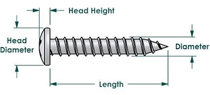 100 Qty #8 x 1 Zinc Pan Head Phillips TEK Self Drilling Sheet Metal Screws (BCP56)