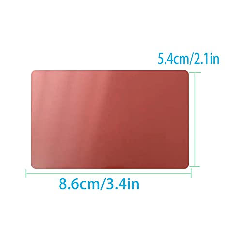50 Pack Metal Business Cards Blanks Aluminum Sheet 0.2Mm Blank Engraving Metal Tags Materials For Cnc Engraver Laser Engraving Diy Gift Cards (Brilliant Black) #TOP1