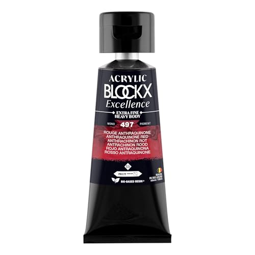 Acrylique Extra-fine BLOCKX Rouge anthraquinone tube 75ml pigment PR177