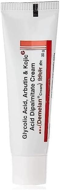 Deme-len Cream Glycolic Acid, Arbutin & Kojic Acid Dipalmitate Cream 20G (Pack 1)