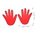 Abaodam 5Pairs Hand Shaped Floor Markers Agility Training Spot Markers for Classroom and Sports Durable for Indoor Use for Tennis Basketball and