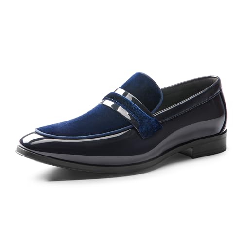 Image of Bruno Marc Men's Tuxedo Loafers Slip-on Dress Shoes