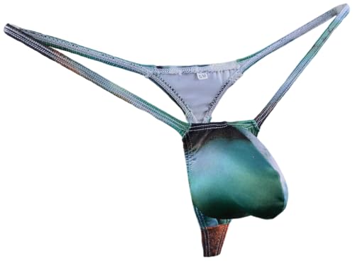 Mens Bulge Pouch G-String Thong Colorful Zebra Bikini Underwear WSS1212