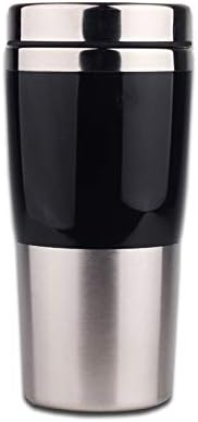 KTKT AYSMG 430ml Double Insulated Stainless Steel Mug In-Car Using Business Water Bottle(Black) (Color : Black)