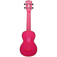 Kala Brand Music Co., Ukelele de 4 cuerdas, rosa fluorescente,