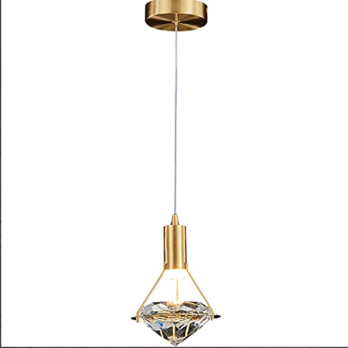 Lustre LED chambre et salon en cristal pour ambiance tamisée
