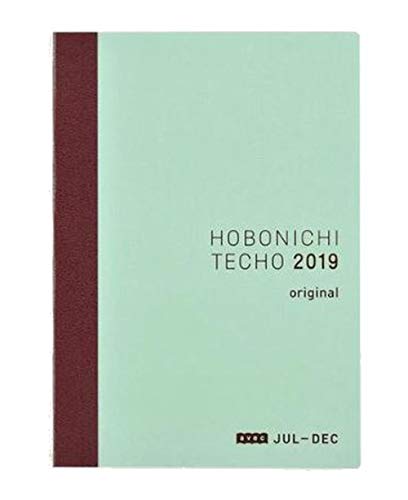 July 2019 Begins Dec 2019 end A6 Hobonichi Techo Original Book Refill avec Late (Japanese/A6/July 2019 Start/Mon Start)