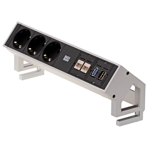 Bloc multiprise 3 prises avec USB Bachmann multiprise de bureau compacte