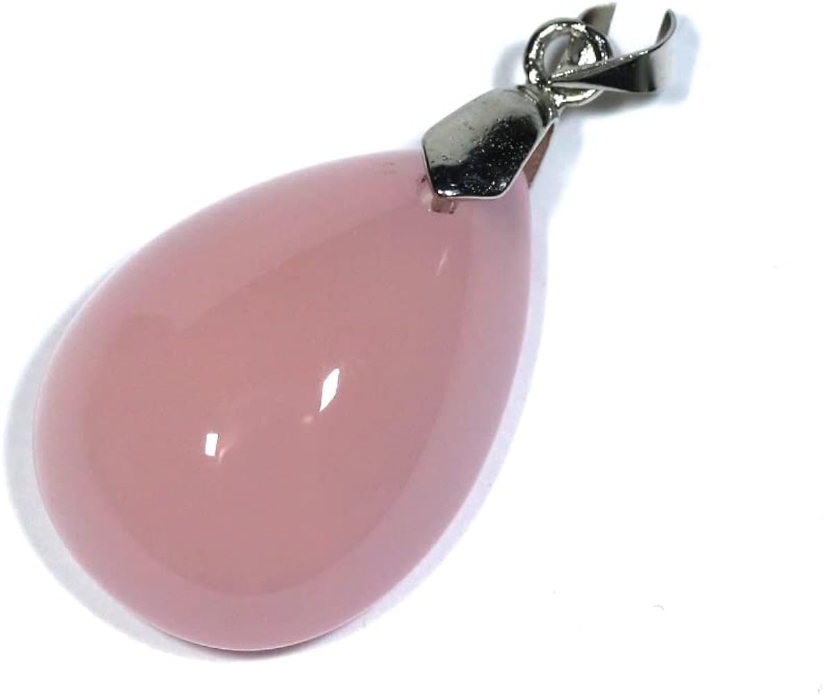Amazon.co.jp: 【石流通センター】【ペンダント】ピンクカルセドニー