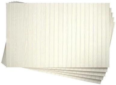 3/16 in. x 32 in. x 48 in. DPI Pinetex White Wainscot Panel (5-Pack)