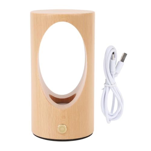 Lámpara de mesa de noche infantil portátil de madera