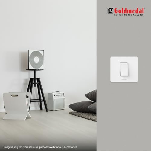 Image of Goldmedal Air Aura 10 Ampere One Way Rocker Switch, White - (Pack Of 20)