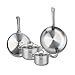 ELO 9508950 - Set di 2 padelle da forno Elo Profi, 28 e 32 cm e 2 pentole, 16 e 20 cm, in acciaio inox, induzione immagine