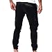 Men Classic Casual Overalls Trousers Fashion Comfy Work Long Pants Fall Elastic Straight Business Pants A Black
