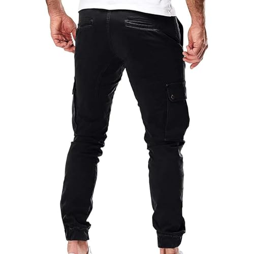 Men Classic Casual Overalls Trousers Fashion Comfy Work Long Pants Fall Elastic Straight Business Pants2