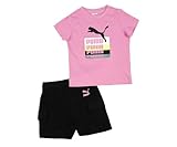 Optez pour cet ensemble de la marque PUMA ! Coloris : rose, noir Manches courtes Composition : 100% coton Type de taille Régulière