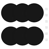 UFURMATE Runde Wandloch-Abdeckplatte, PVC-Kunststoff, Deckenabdeckung, blanko, runde dekorative Wandplatte für Löcher, Kratzer (schwarz, 63 mm)