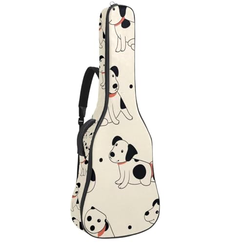 Sac de transport pour guitare basse au motif chiot idéal pour aller au studio de musique