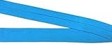 Preis gilt für 3 m 3 m Jersey Einfassband elastisch 20 mm vorgefalzt tuerkis