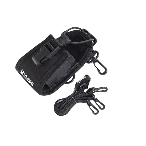 Hi.FANCY Bolsa de nylon para walkie talkie ajustável, opção de transporte de mãos livres, estojo versátil para atividades Walkie Talkie, bolsa de nylon ajustável