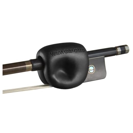 WADA Cello Bow Grip Aid: A Correct Bow Hand without Strain. A Second to Attach to the Bow and Remove. You can Concentrate on your Sound and Music with a Relaxed Hand and Arm from the Beginning.