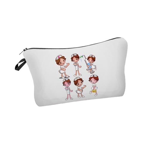 Borsa per cosmetici da donna Custodia per da barba da toilette per trucco per spazzole da bagno Accessori Settimana degli bianco