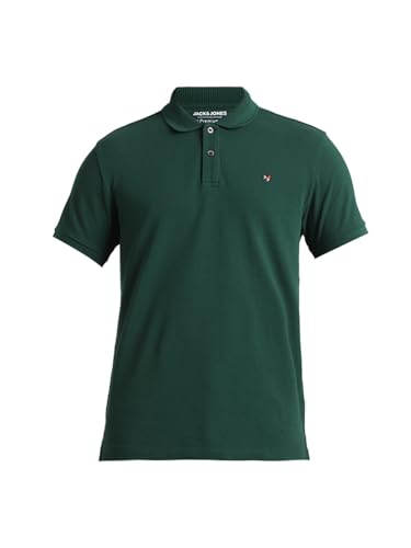Image of Jack & Jones Men Cotton Polo Collar Slim Fit T-Shirt