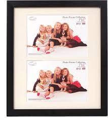 Cadre image noir satiné 25x10 inch Inov8, lot de 2 paires pour décoration murale
