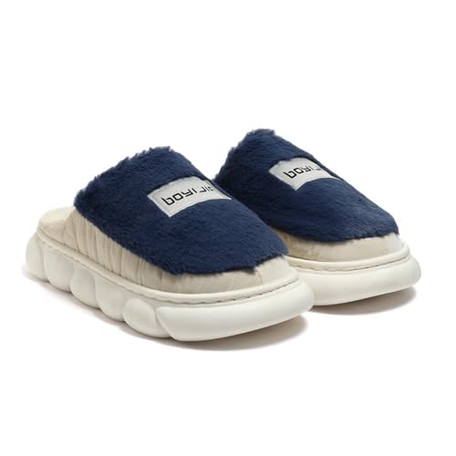 Slippers for Women Men Winter Sandals Home wear Soft Woolen Fluffy Furcomfortable Sole Shoe flip Flop (Blue, UK-7) (B0DHHF325M) Amazon Price History, Amazon Price Tracker