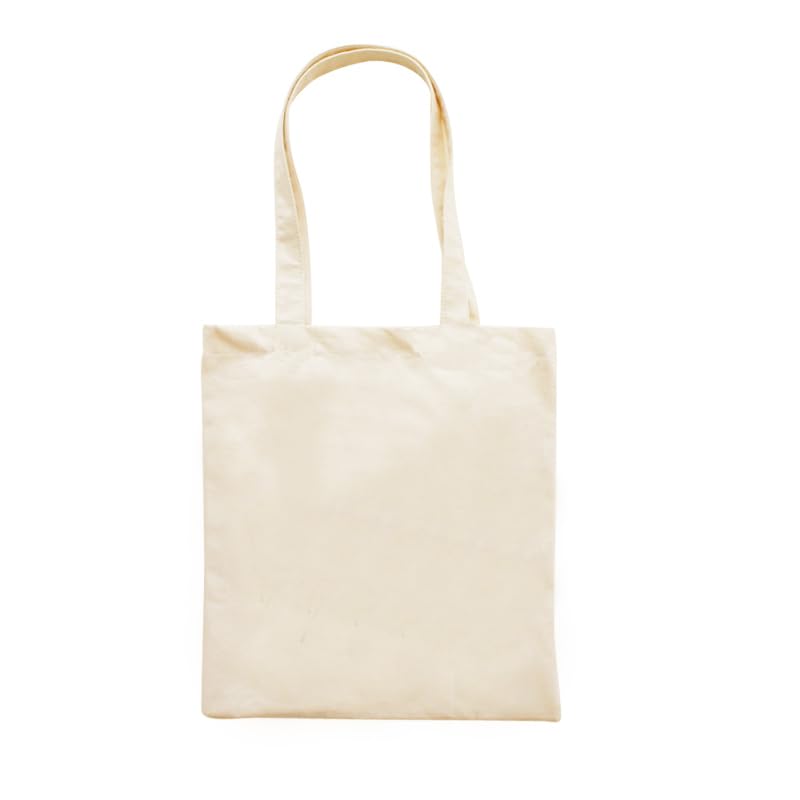 (ブラック/ナチュラルカラー) 帆布トートバッグ 無地 20×25cm エコ サブ ミニバッグ 厚手 キャンバス素材 シンプル おしゃれ 買い物 通学 通勤用 横20cm 纵25cm (ナチュラルカラー)
