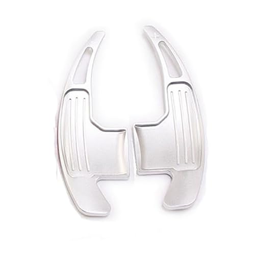 Compatible With Ford For Mustang 2015-2019 アルミステアリングホイール シフトパドル エクステンションシフター ギアキット 自動車アクセサリーに対応 パドルシフター(Silver)