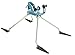 FallTech 7395C Deluxe Elevated Rotating SRD Anchor - Rotating Cradle, Adjustment Pads/Knobs, D-Ring, Zinc-Plated Steel Legs, Fasteners, Blue
