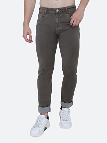 Image of Strechable Denim Regular Fit Mid Waist Light Weight Soft Feel Stretchable Denim Jeans Pant for Men