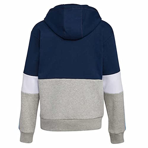 Adidas Youth Boy's Fleece Hoodie Sweatshirt (As1, Alpha, X_L, Regular, Regular, Navy/Grey, X-Large(18/20)) #TOP1