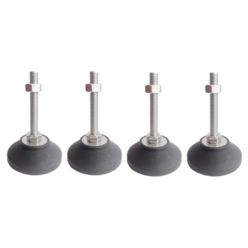 BORDSTRACT Furniture Leveling Feet, 4 pcs M5 Heavy Duty Height Adjuster Foot Feet Leveler Thread Size for Tables, Chair, Sofa, Workbench, Dresser, Bench, Cabinets(D40*M5*L30)
