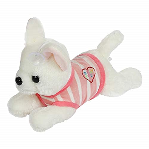 Image of A Little Swag Pink Jacket Stuffed Dog Soft Back Plush Animal Figure Toy for Car Hanging for Girls and Boys (25 cm)