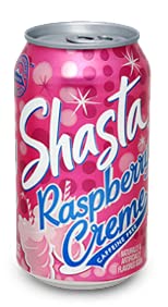 Shasta Raspberry Creme Soda, 12-Ounce Cans (Pack of 24)