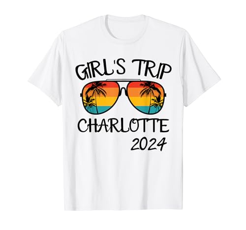 Girls Trip Charlotte 2024 Coincidencia de vacaciones de verano Camiseta