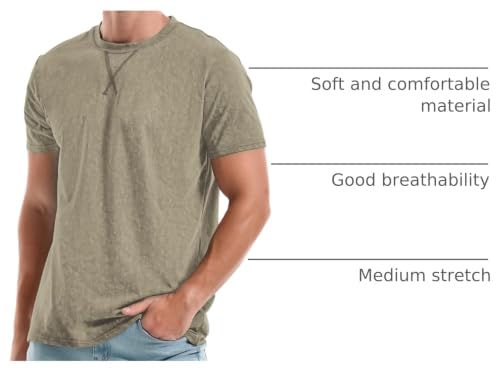 Image of KLIEGOU Men's T-Shirts - Premium Cotton Crew Neck Tees S - 4XL