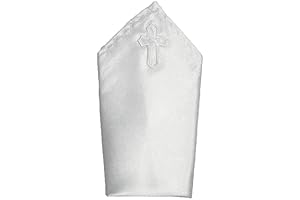 White Pocket Square for Boys' First Communion