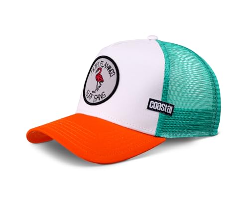 Coastal - Filthy Flamingo (Orange/White/Turquoise) - Trucker Cap Meshcap Hat Kappe Mütze Caps