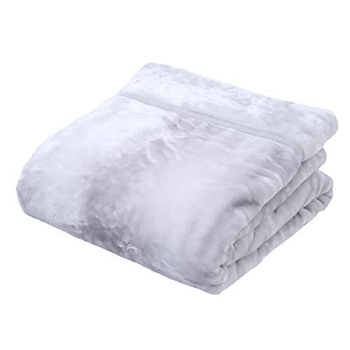 西川 合わせ毛布 シングル 洗える 2枚合わせ あったか 衿付き 柔らか マイヤー グレー FQ02045401