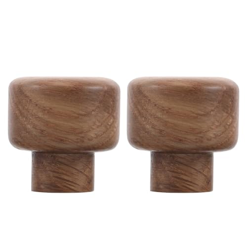 Tiradores de madera maciza natural en acabado retro para cómodas y roperos elegantes 2