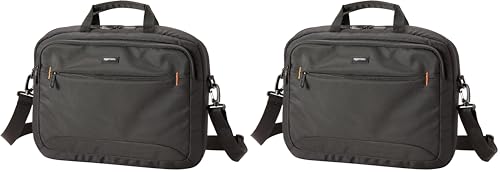 Maletín para portátil de 15,6 pulgadas con bolsillos para accesorios y diseño compacto acolchado