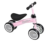 poussette bambisol 3 roues prix Decoración: Divertido patinete de 4 ruedas de color rosa. Ruedas y manillar en color negro, y sillín en blanco.