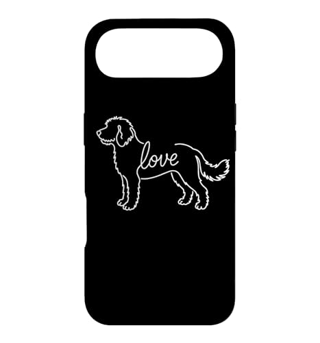 Womens Girls Kids Cute Minimalist Line Art Labradoodle Love �X�}�z�P�[�X iPhone Air �p