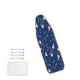 Double épaisseur : la housse est fabriquée en coton naturel + feutre, elle est respirante et peut disperser efficacement la chaleur et la vapeur, vous offrant une meilleure expérience de repassage