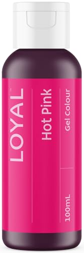 Image of Loyal Gel Food Coloring | Vibrant Color for Buttercream, Fondant, Royal Icing, Gum Paste, Marzipan and Cake Batter | Gel-Based Concentrated Food Dye - 100ml Hot Pink